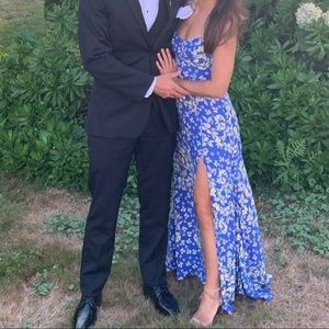 Yumi Kim Dress - Blue Floral “Last Dance” - Small